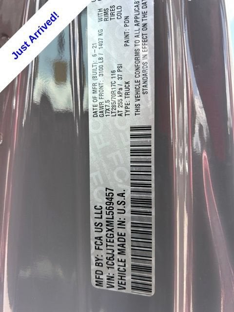 2021 Jeep Gladiator Mojave 4x4