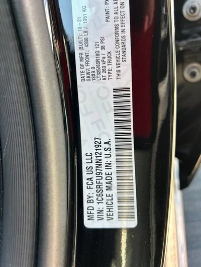 2022 RAM 1500 TRX