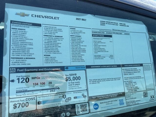 2027 Chevrolet Bolt LT