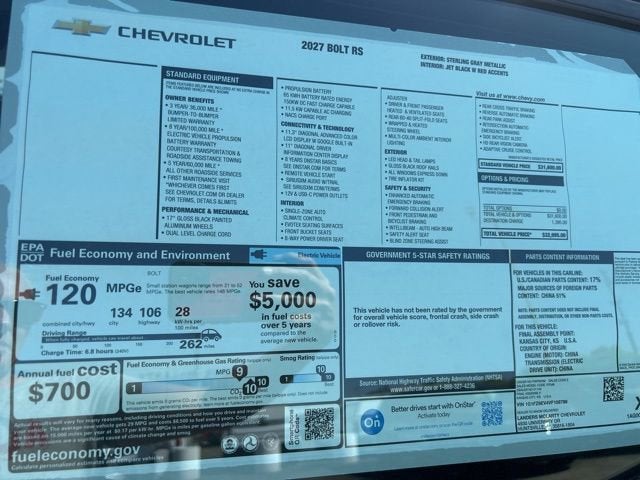 2027 Chevrolet Bolt RS