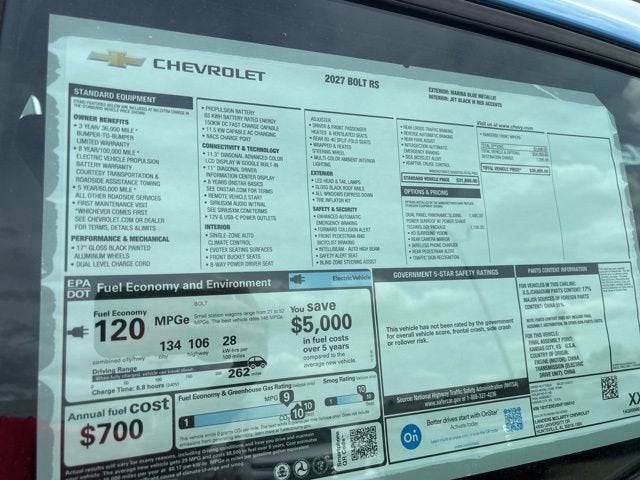 2027 Chevrolet Bolt RS