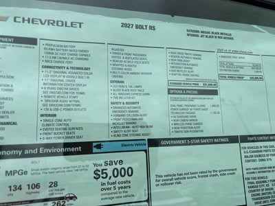 2027 Chevrolet Bolt RS