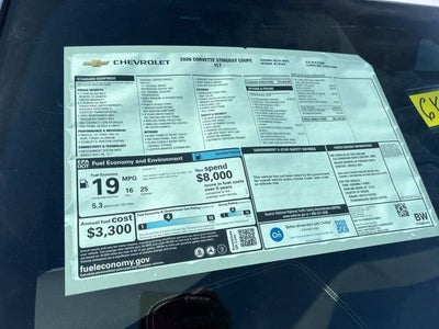 2026 Chevrolet Corvette Stingray 1LT