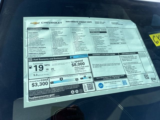 2026 Chevrolet Corvette Stingray 1LT