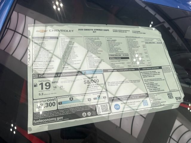 2026 Chevrolet Corvette Stingray 2LT