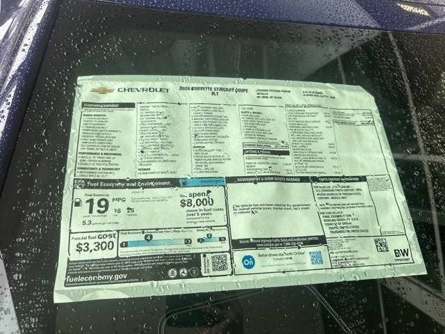 2026 Chevrolet Corvette Stingray 2LT
