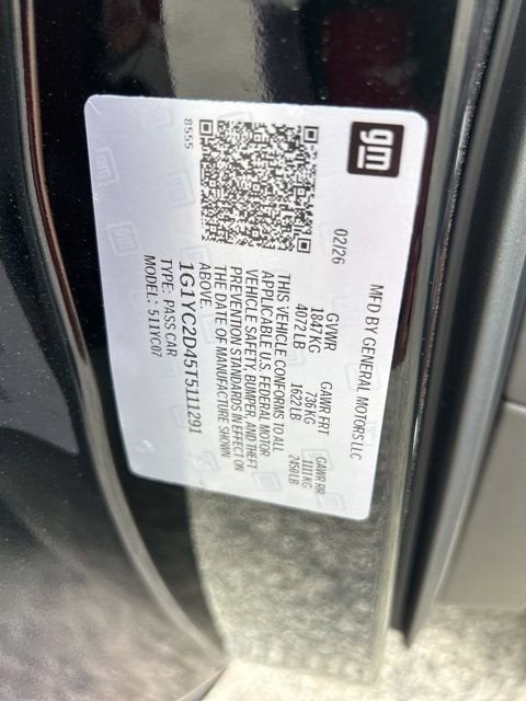 2026 Chevrolet Corvette Stingray 3LT