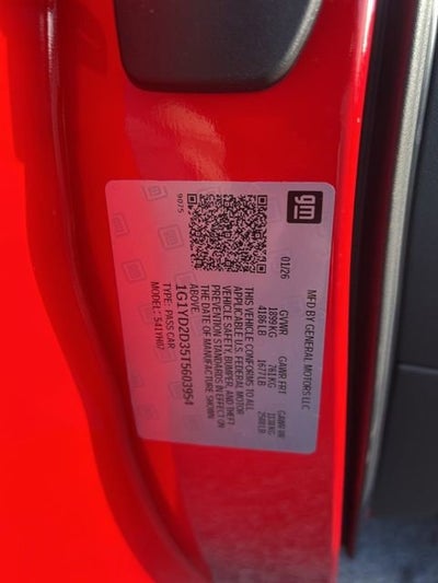 2026 Chevrolet Corvette Z06 1LZ