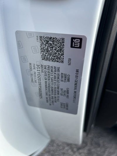 2026 Chevrolet Corvette Z06 1LZ