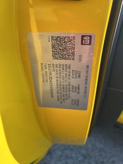 2025 Chevrolet Corvette E-Ray 1LZ