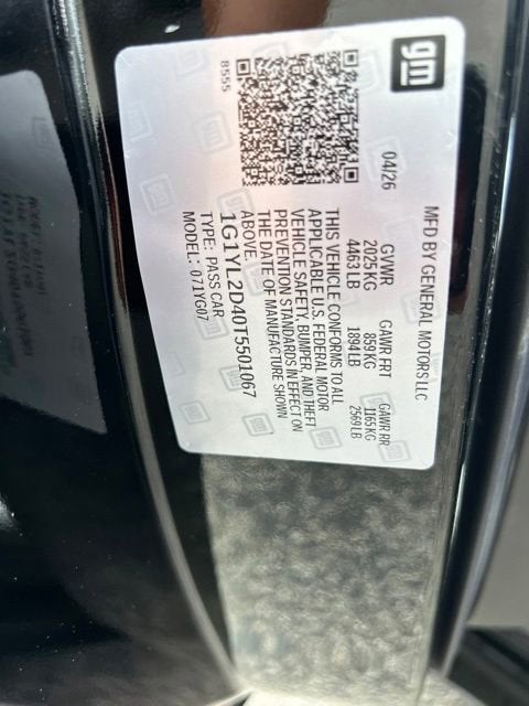 2026 Chevrolet Corvette E-Ray 2LZ