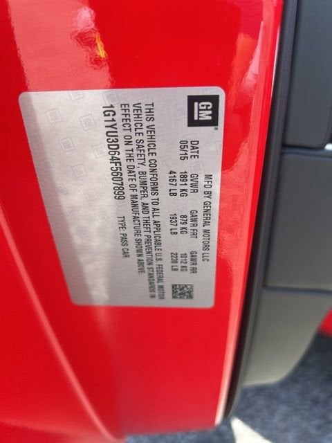 2015 Chevrolet Corvette Z06 Z06 3LZ