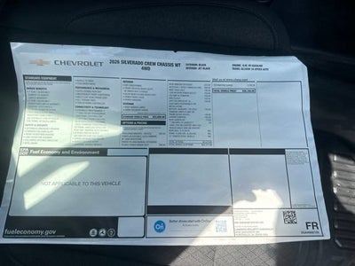 2026 Chevrolet Silverado 3500 HD Chassis Cab Work Truck