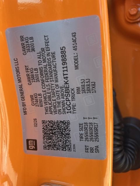 2026 Chevrolet Colorado WT