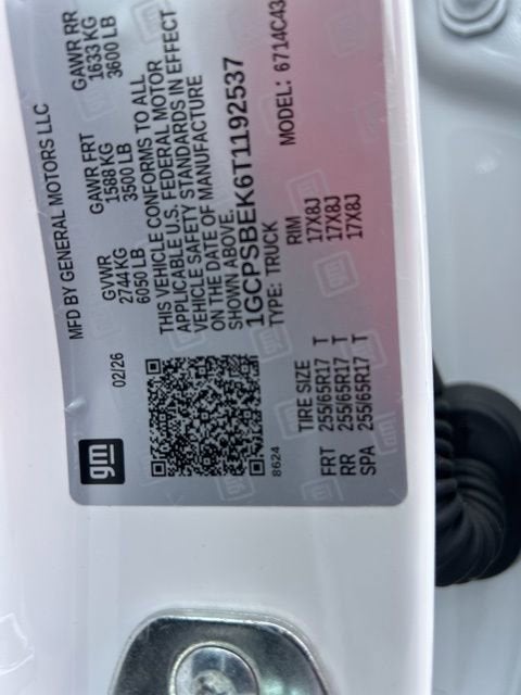 2026 Chevrolet Colorado WT