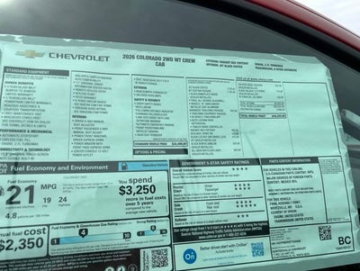 2026 Chevrolet Colorado WT