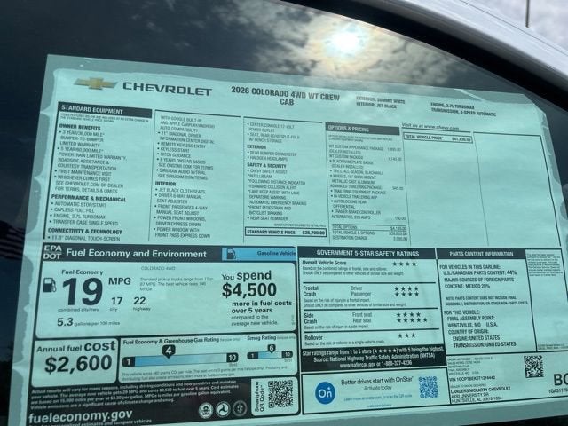 2026 Chevrolet Colorado WT