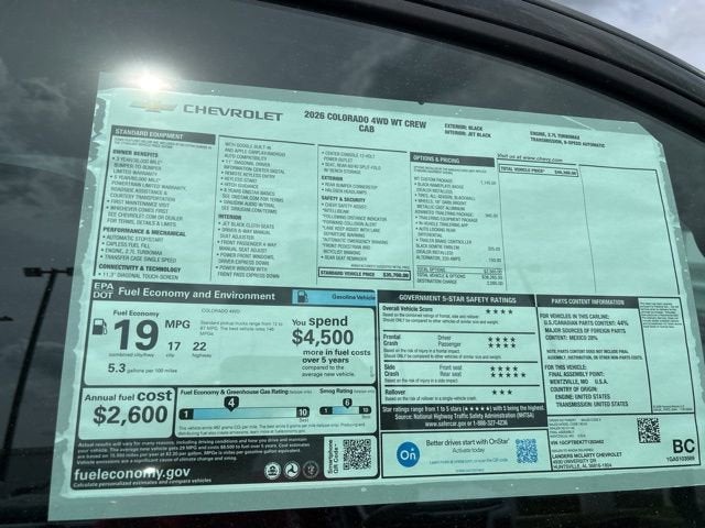 2026 Chevrolet Colorado WT