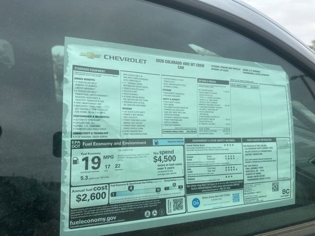 2026 Chevrolet Colorado WT