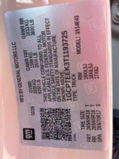 2026 Chevrolet Colorado Trail Boss