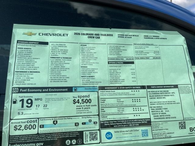 2026 Chevrolet Colorado Trail Boss