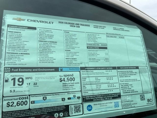 2026 Chevrolet Colorado Trail Boss