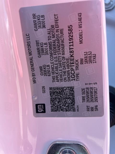 2026 Chevrolet Colorado Trail Boss