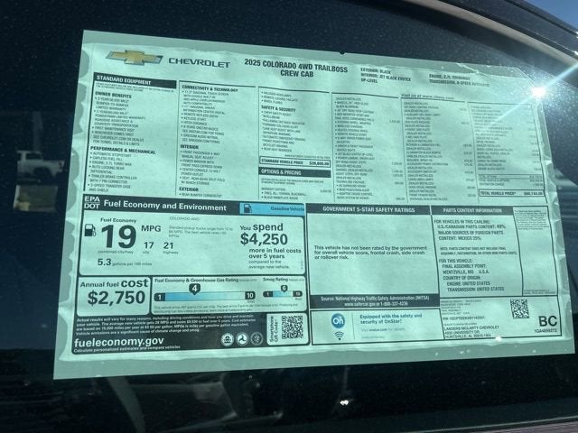 2025 Chevrolet Colorado Trail Boss