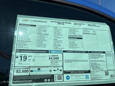 2026 Chevrolet Colorado Trail Boss