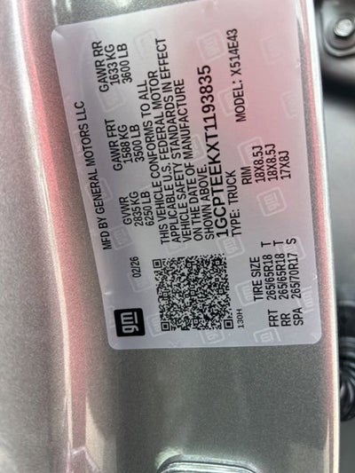 2026 Chevrolet Colorado Trail Boss