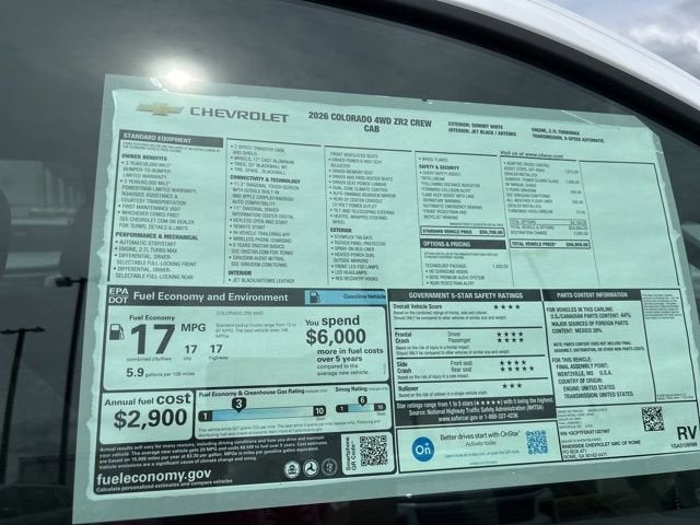 2026 Chevrolet Colorado ZR2