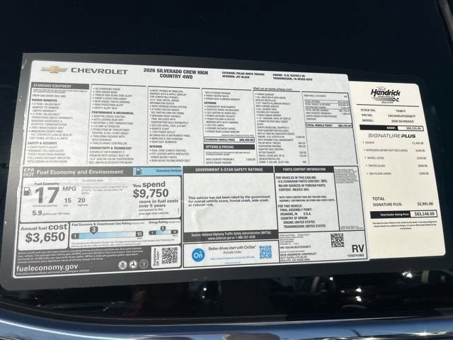 2026 Chevrolet Silverado 1500 High Country