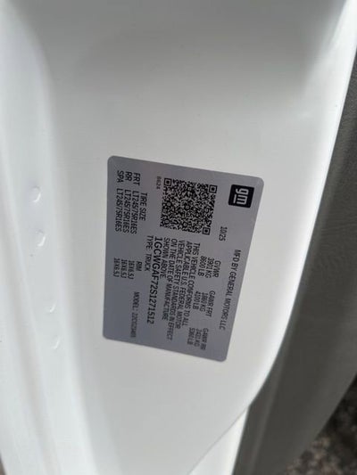 2025 Chevrolet Express Cargo 2500 WT