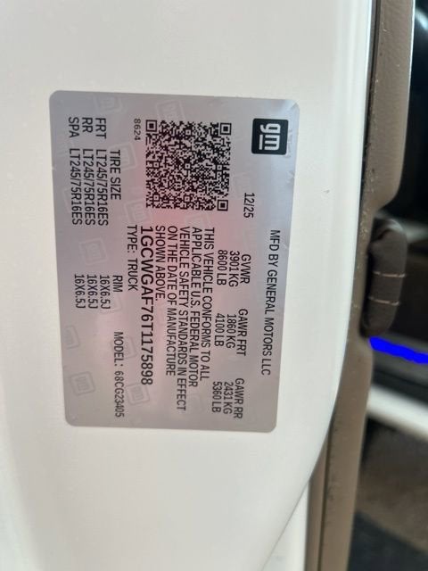 2026 Chevrolet Express Cargo WT