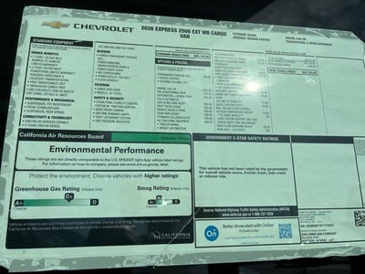 2026 Chevrolet Express Cargo WT