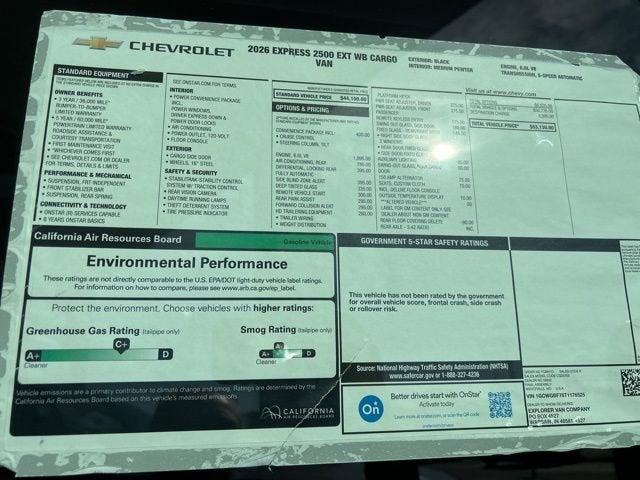 2026 Chevrolet Express Cargo WT