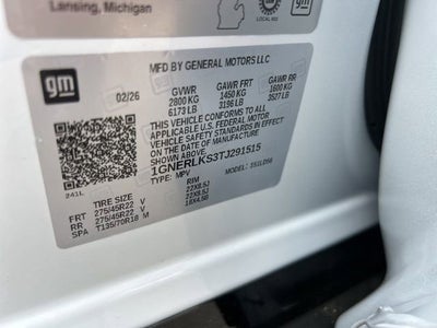 2026 Chevrolet Traverse RS