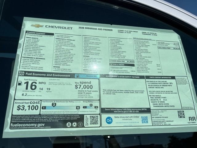 2026 Chevrolet Suburban Premier