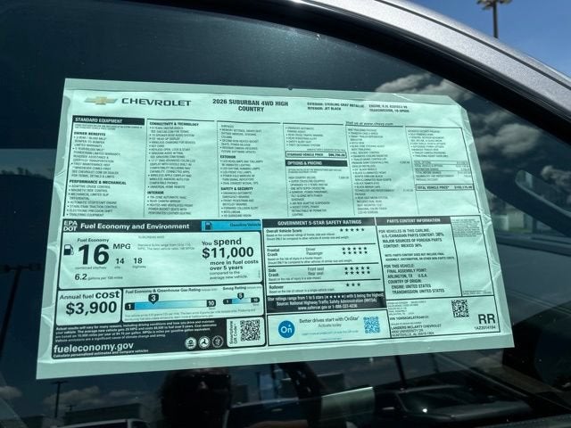 2026 Chevrolet Suburban High Country