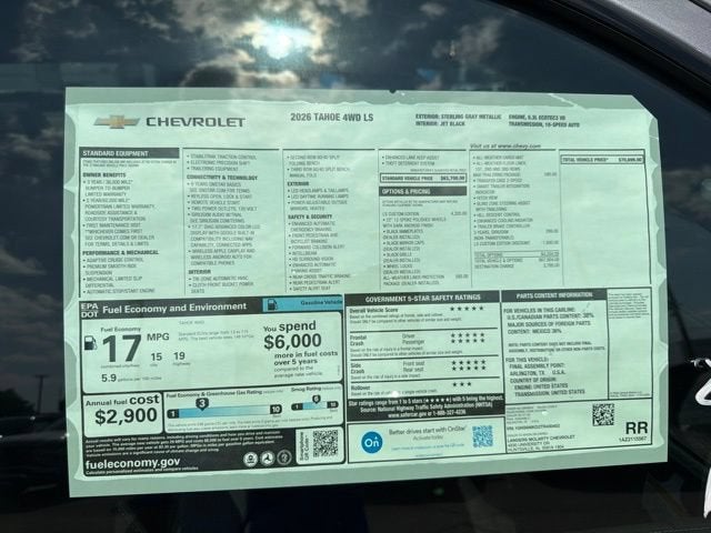 2026 Chevrolet Tahoe LS