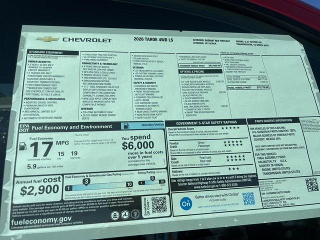 2026 Chevrolet Tahoe LS