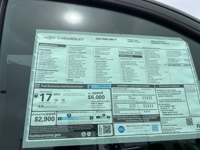2026 Chevrolet Tahoe LT