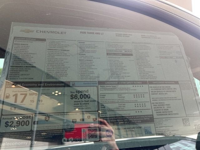 2026 Chevrolet Tahoe LT