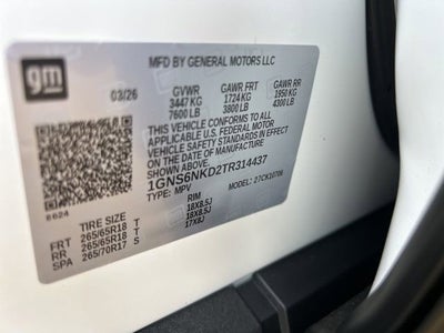 2026 Chevrolet Tahoe LT