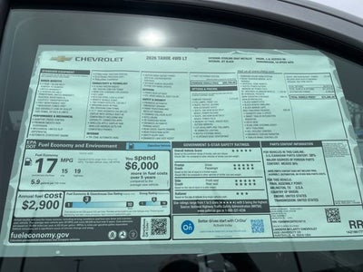 2026 Chevrolet Tahoe LT