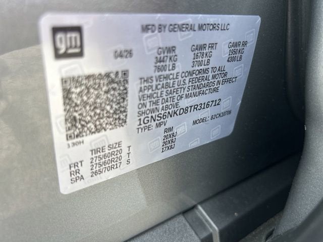 2026 Chevrolet Tahoe LT