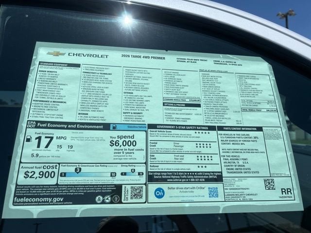 2026 Chevrolet Tahoe Premier