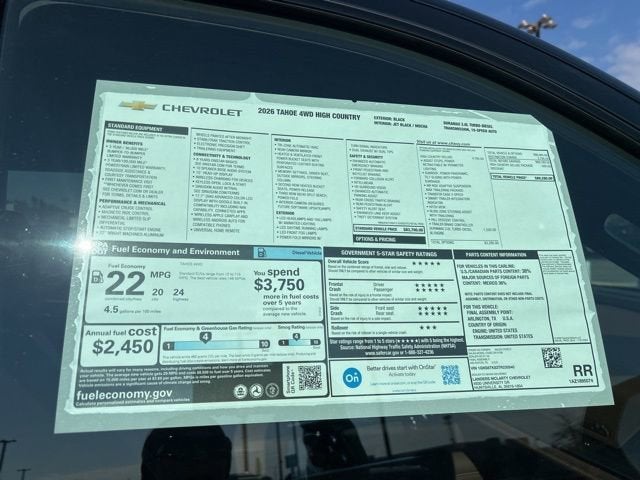 2026 Chevrolet Tahoe High Country