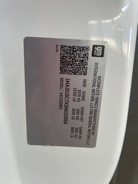 2025 Chevrolet Express Cutaway 3500 1WT