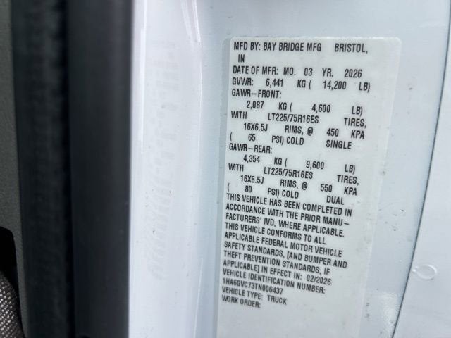 2026 Chevrolet Express Cutaway 4500 2WT